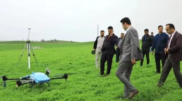 Drone pertanian EAVISION menyemprotkan 6,000 hektar gandum di kalkun
