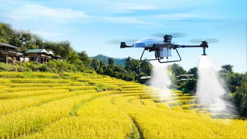 Berkontribusi pada Pertanian: Drone Perlindungan Tanaman
