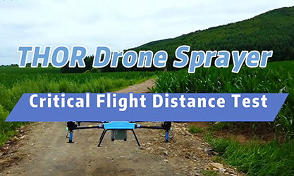 Uji Jarak Terbang Kritis Drone Pertanian EA-20X (THOR).